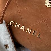 Chanel 22 sherling brown tote bag - 4