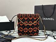 Chanel 22 Calfskin Orange Macrame Mini Shopping Bag - 4