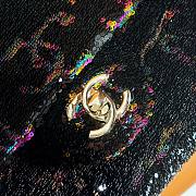 Chanel Black Tweed And Strass Colorful Crystal Flap Bag - 3