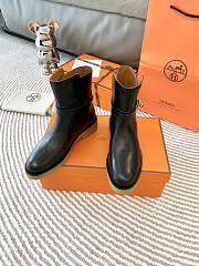 Hermes short boots ( brown/ black/ cream) - 5