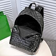 Bottega Veneta Intrecciato Black Leather Backpack - 6