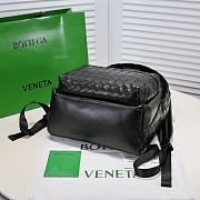 Bottega Veneta Intrecciato Black Leather Backpack - 4