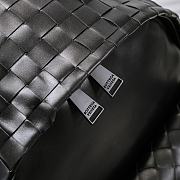 Bottega Veneta Intrecciato Black Leather Backpack - 2