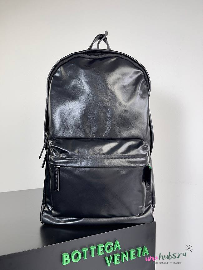 Bottega Veneta Medium Archetype Black Backpack - 1