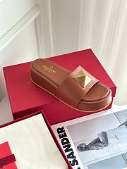 Valentino brown slippers  - 3