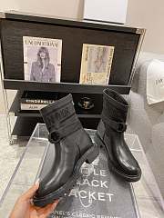 Dior D-Major Black Leather Boots - 5