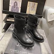 Dior D-Major Black Leather Boots - 1