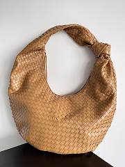 Bottega Veneta Maxi BV Jodie intrecciato brown leather hobo bag - 1