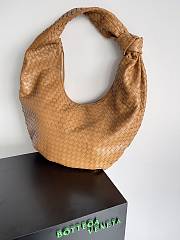 Bottega Veneta Maxi BV Jodie intrecciato brown leather hobo bag - 3