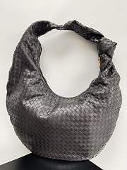 Bottega Veneta Maxi BV Jodie intrecciato coffee leather hobo bag - 1