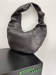 Bottega Veneta Maxi BV Jodie intrecciato coffee leather hobo bag - 3