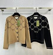 Gucci knitted cardigan ( black/ brown) - 1