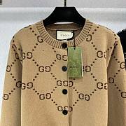 Gucci knitted cardigan ( black/ brown) - 4