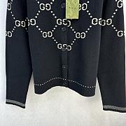 Gucci knitted cardigan ( black/ brown) - 3