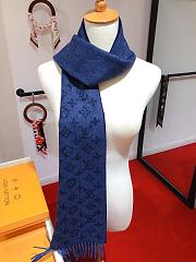 Louis Vuitton scarf ( gray/ black/ blue) - 5