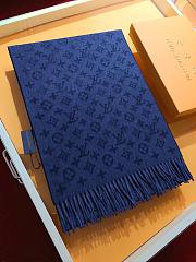 Louis Vuitton scarf ( gray/ black/ blue) - 3