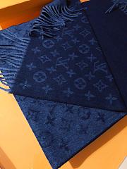 Louis Vuitton scarf ( gray/ black/ blue) - 4