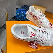 Louis Vuitton Red Trainer Sneaker  - 6