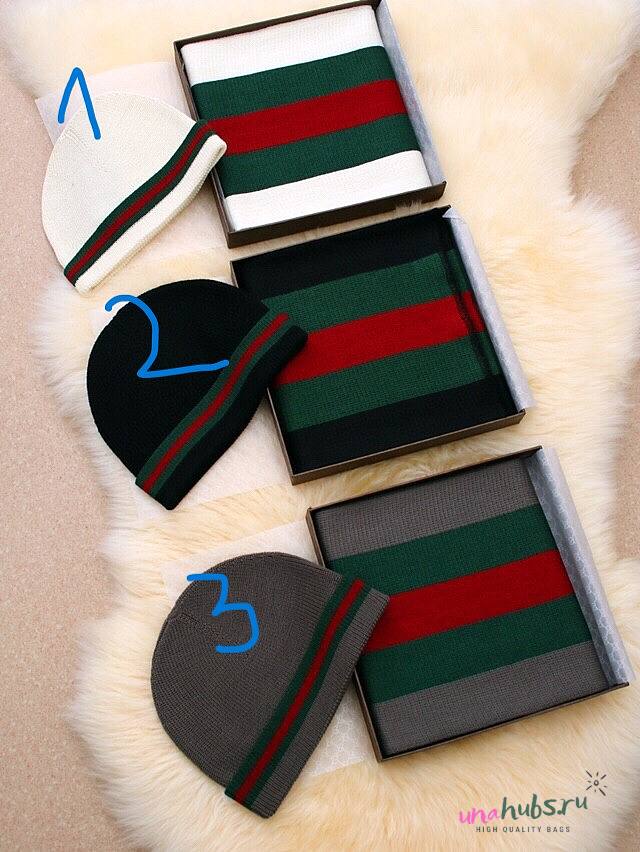 Gucci hat scarf set ( 3 colors) - 1