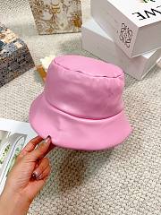 Prada pink nappa leather hat - 4