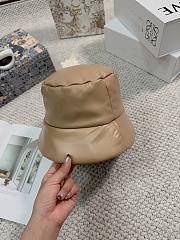 Prada beige nappa leather hat - 6