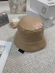 Prada beige nappa leather hat - 3