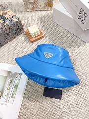 Prada blue nappa leather hat - 3