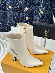 Louis Vuitton chain white short boots 9.5cm - 3