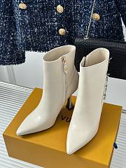 Louis Vuitton chain white short boots 9.5cm - 2