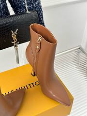 Louis Vuitton chain brown short boots 9.5cm - 4