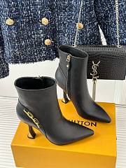 Louis Vuitton chain black short boots 9.5cm - 2