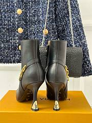 Louis Vuitton chain black short boots 9.5cm - 3