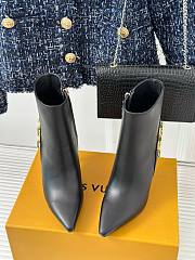 Louis Vuitton chain black short boots 9.5cm - 4