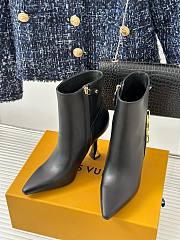 Louis Vuitton chain black short boots 9.5cm - 6