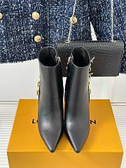 Louis Vuitton chain black short boots 9.5cm - 5