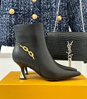 Louis Vuitton chain black short boots 6.5cm - 1