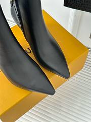 Louis Vuitton chain black short boots 6.5cm - 6