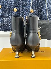 Louis Vuitton chain black short boots 6.5cm - 5
