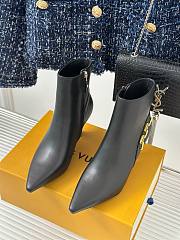 Louis Vuitton chain black short boots 6.5cm - 4