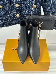 Louis Vuitton chain black short boots 6.5cm - 3