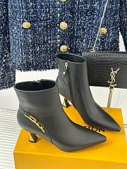 Louis Vuitton chain black short boots 6.5cm - 2