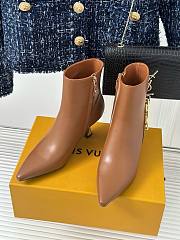 Louis Vuitton chain brown short boots 6.5cm - 5