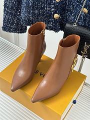 Louis Vuitton chain brown short boots 6.5cm - 3