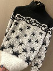 Chanel black star sweater - 5