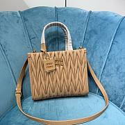 Miu Miu beige matelassé mini tote bag - 3