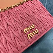 Miu Miu matelassé pink nappa leather mini bag - 4