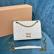 Miu Miu matelassé white nappa leather mini bag - 1