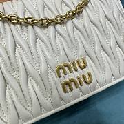 Miu Miu matelassé white nappa leather mini bag - 4