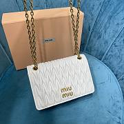 Miu Miu matelassé white nappa leather mini bag - 5