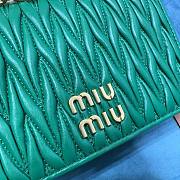 Miu Miu matelassé green nappa leather mini bag - 2